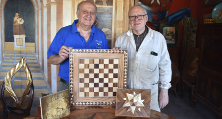 Creazione di una tarsia lignea con ombreggiatura a sabbia